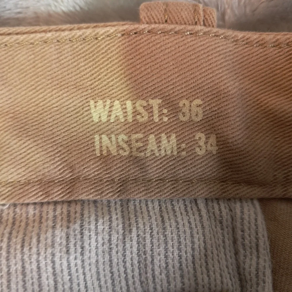 Sonoma Men Khaki Cargo Pants 36x34 Tan Cotton Casual Skater Gorpcore Vintage